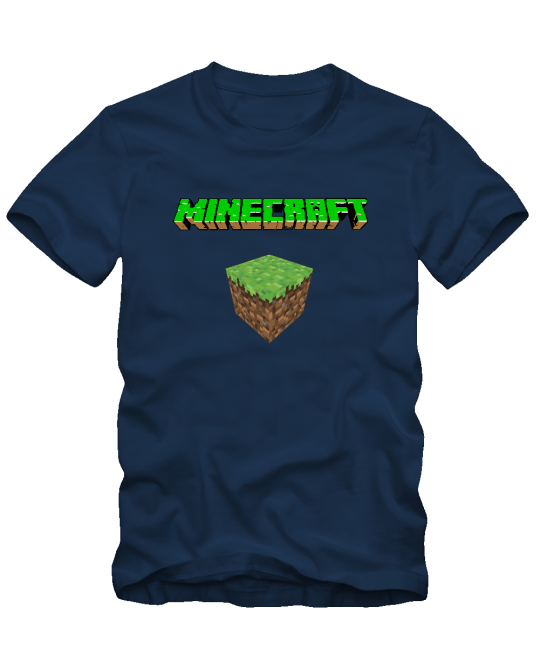 Marškinėliai Minecraft logo